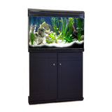 Aquarium Fish Tank & Cabinet 80cm 120L Black / White