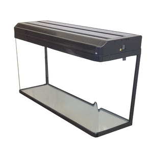 Plain Aquarium Fish Tank 80cm 120L Black / White